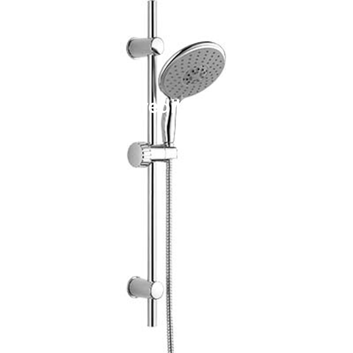 SALISCENDI DOCCETTA 5 GETTI AZALEA EFFE ABS CROMATO TUBO MM 19 + FLEX CM 150 + D.MM 150 - 07709517
