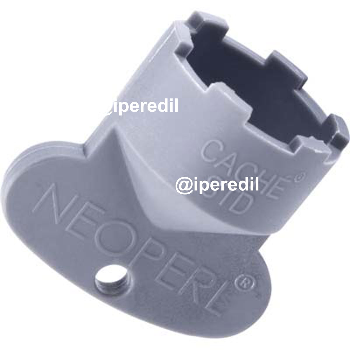 CHIAVE AERATORE CACHE CASCADE STD NEOPERL PLASTICA GRIGIA M24X1 - 07710060