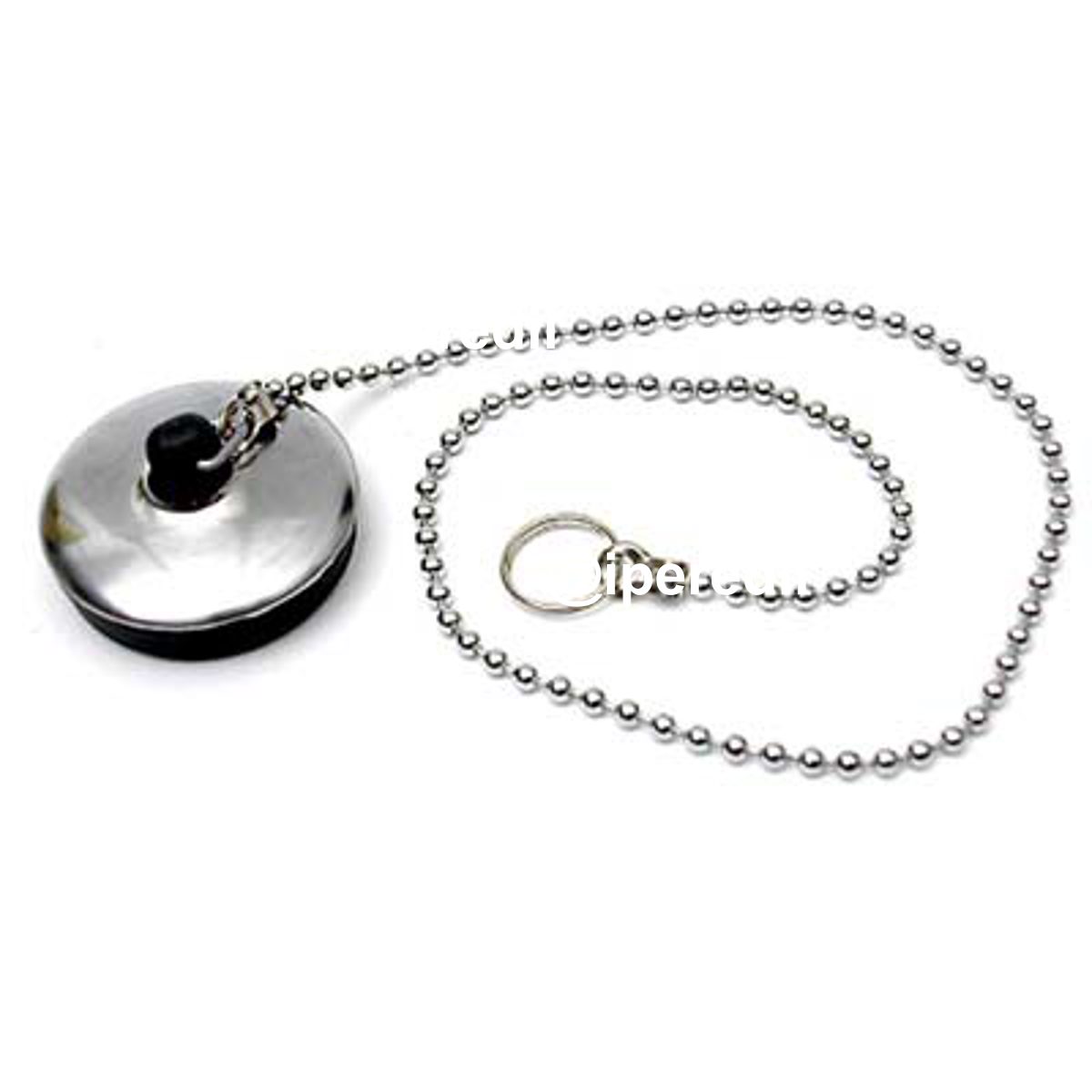 TAPPO PILETTA + CATENA PVC/INOX MM 52