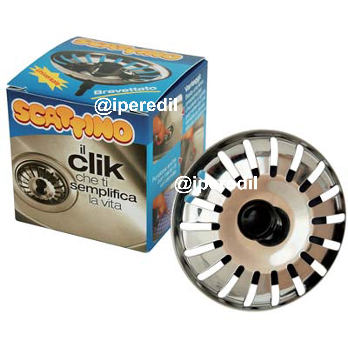 TAPPO GRIGLIA BASKET SCATTINO INOX MM 80