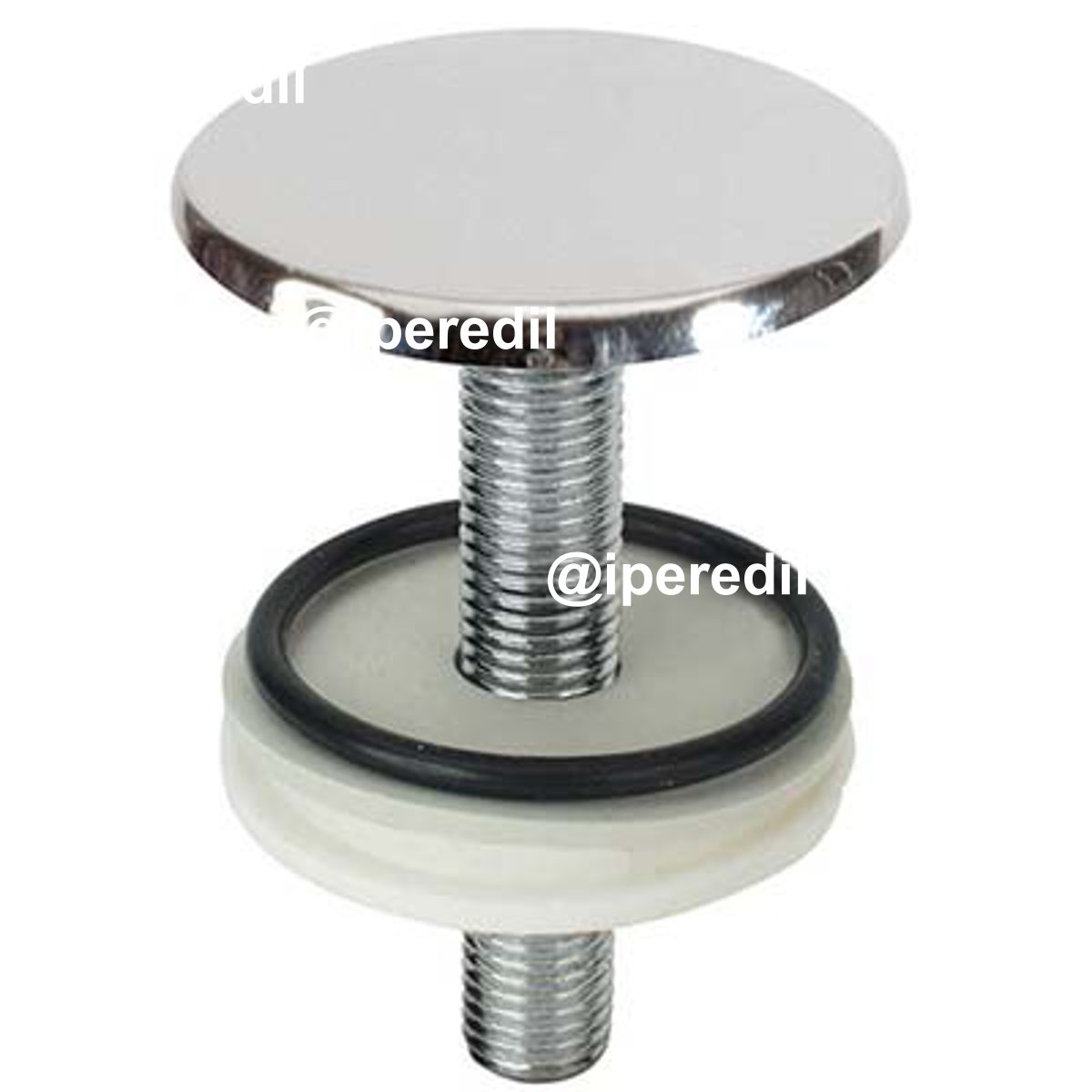 TAPPO COPRIFORO SANITARI OTTONE CROMATO MM 50 CF=PZ 2