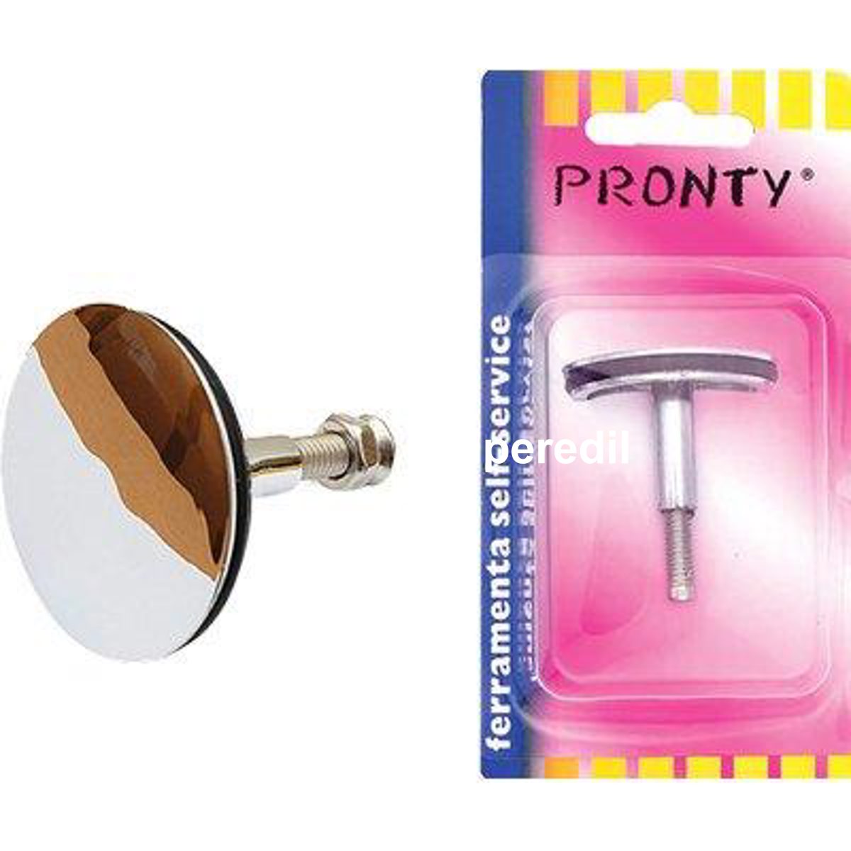 TAPPO PILETTA VASCA SCARICO AUTOMATICO ABS MM 43