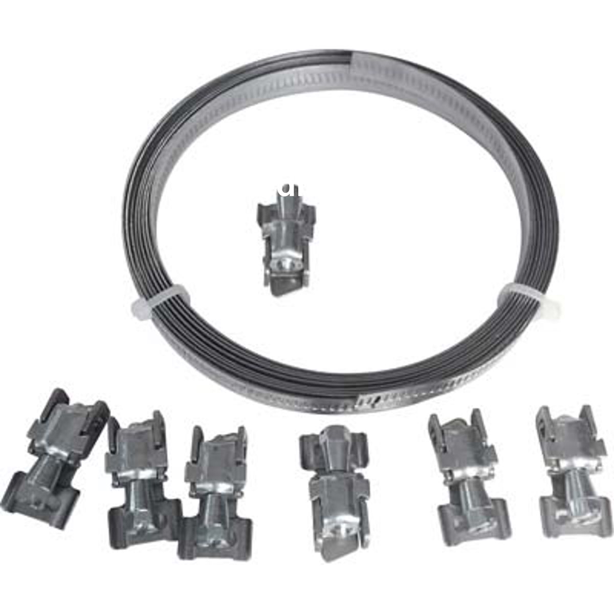 FASCETTA STRINGITUBO W2 A TAGLIARE STARS INOX FASCIA MM 0,9 ML 3 +GANCI TRAZIONE 8