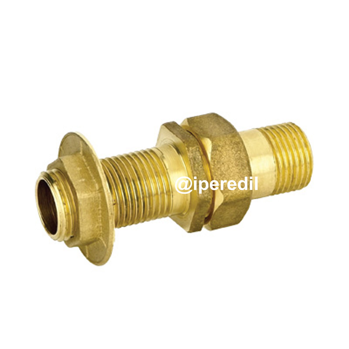 RACCORDO CASSONE DRITTO 290 OTTONE 1/2M