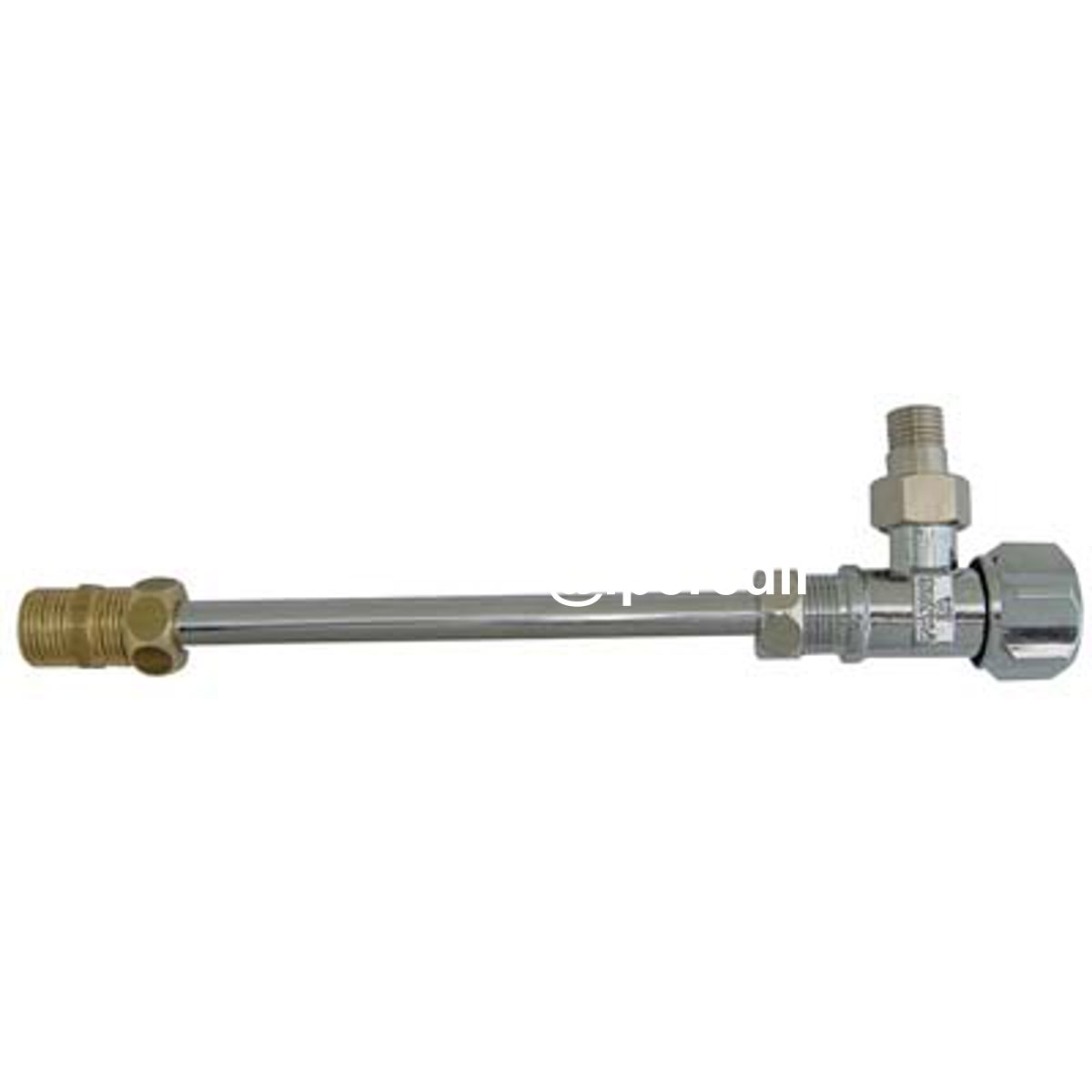 RUBINETTO A SQUADRA X CASSETTA WC + CANNA OTTONE NICHELATO 3/8M - 07746101