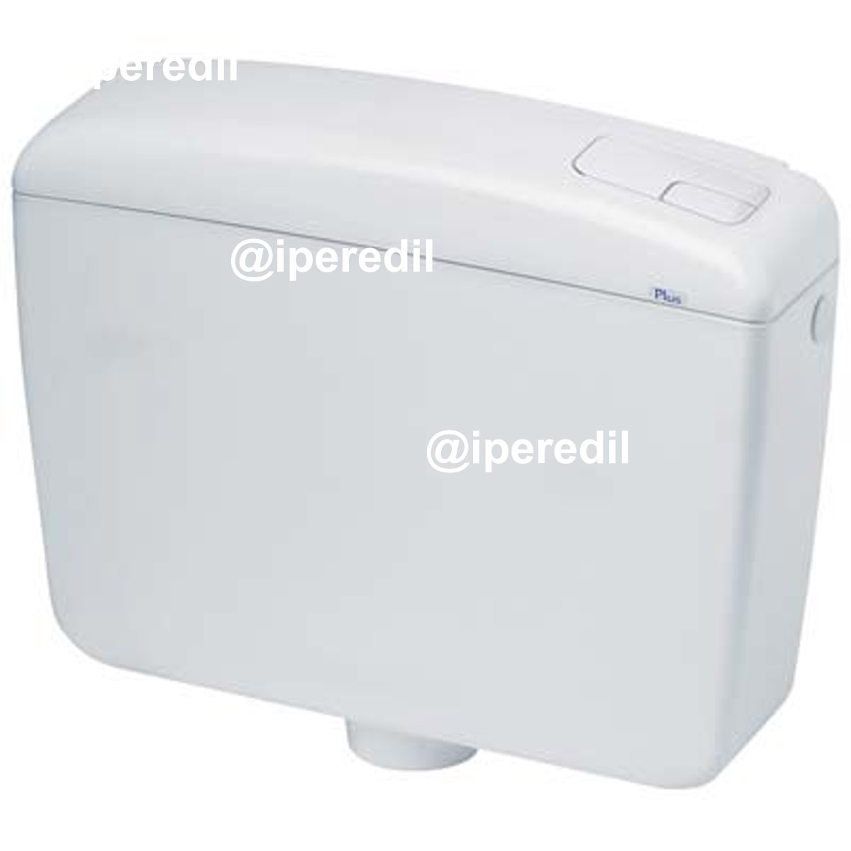 CASSETTA SCARICO ESTERNA PLUS 2 CR ABS DOPPIO SCARICO LT 7 CM 44X12 H.CM 31