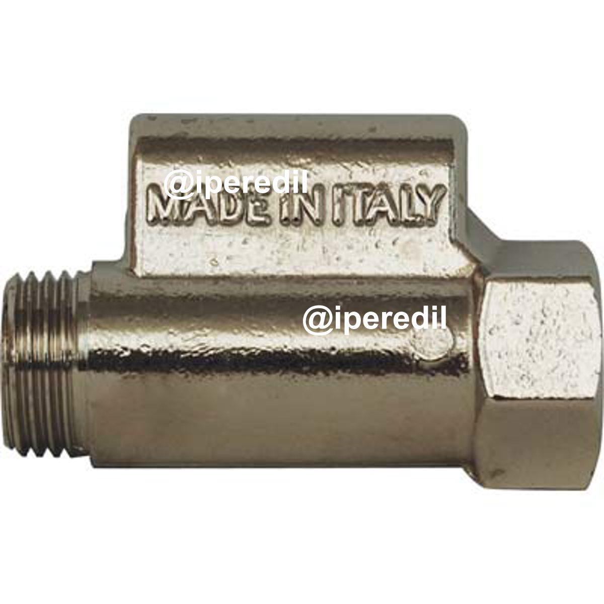 VALVOLA SICUREZZA BREVETTATA X SCALDACQUA OTTONE NICHELATO 1/2MF - 07747915