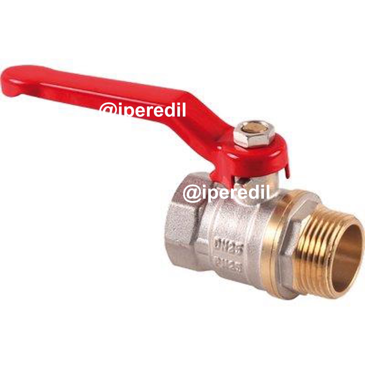 VALVOLA SFERA MF LEVA STARS OTTONE NICHELATO 1/2"MF - 07748361