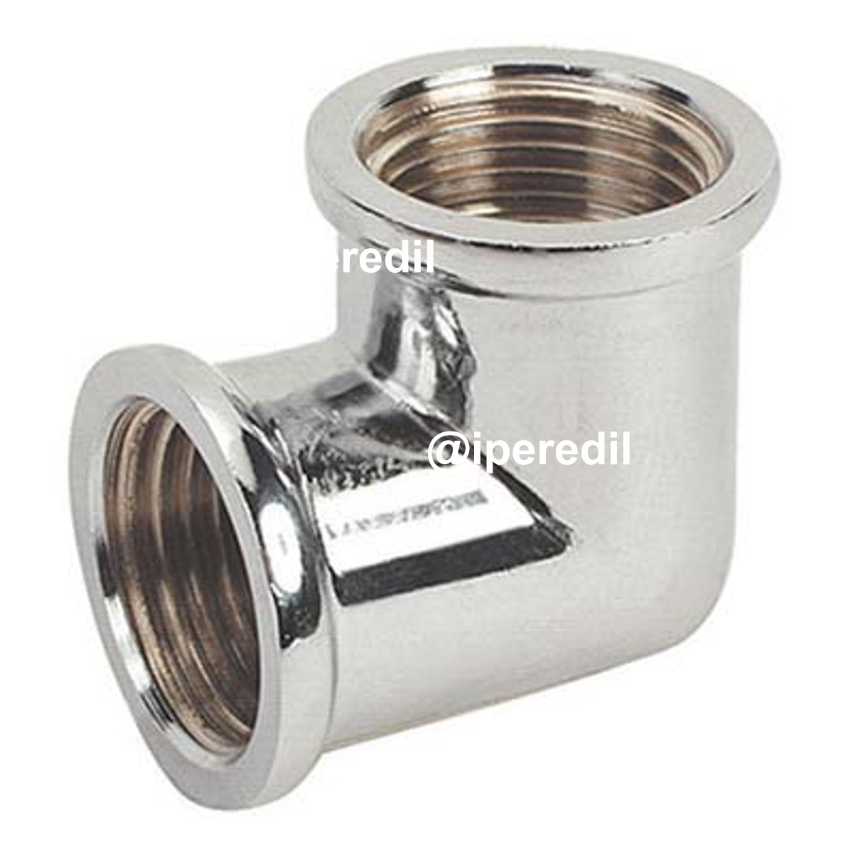 GOMITO FF OTTONE CROMATO 90 GEBO 3/4F - 07763703