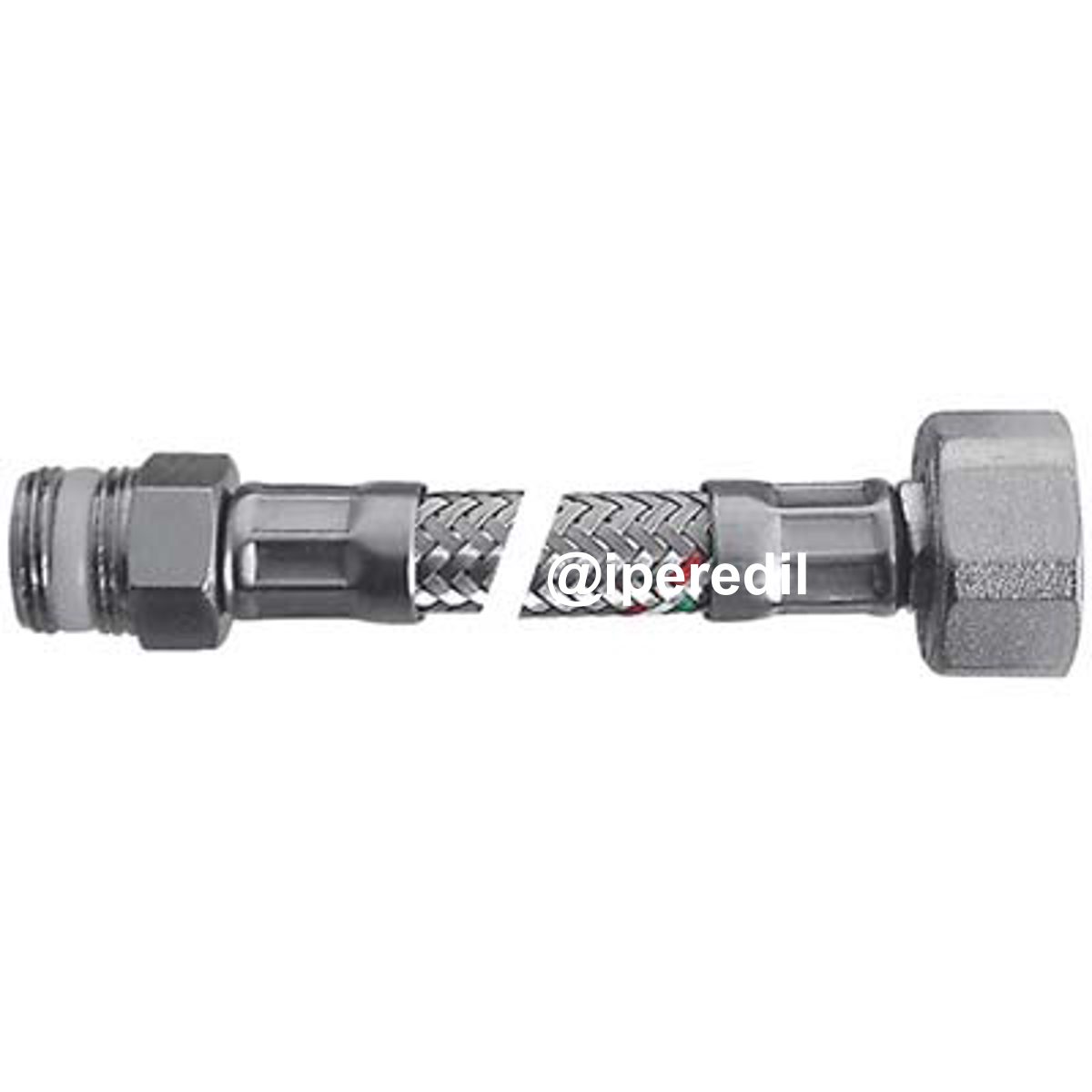 FLESSIBILE FLEXCORE MF PARIGI INOX 304/PE-RT + GUARNIZIONE 1/2MF CM 50 - 07765036