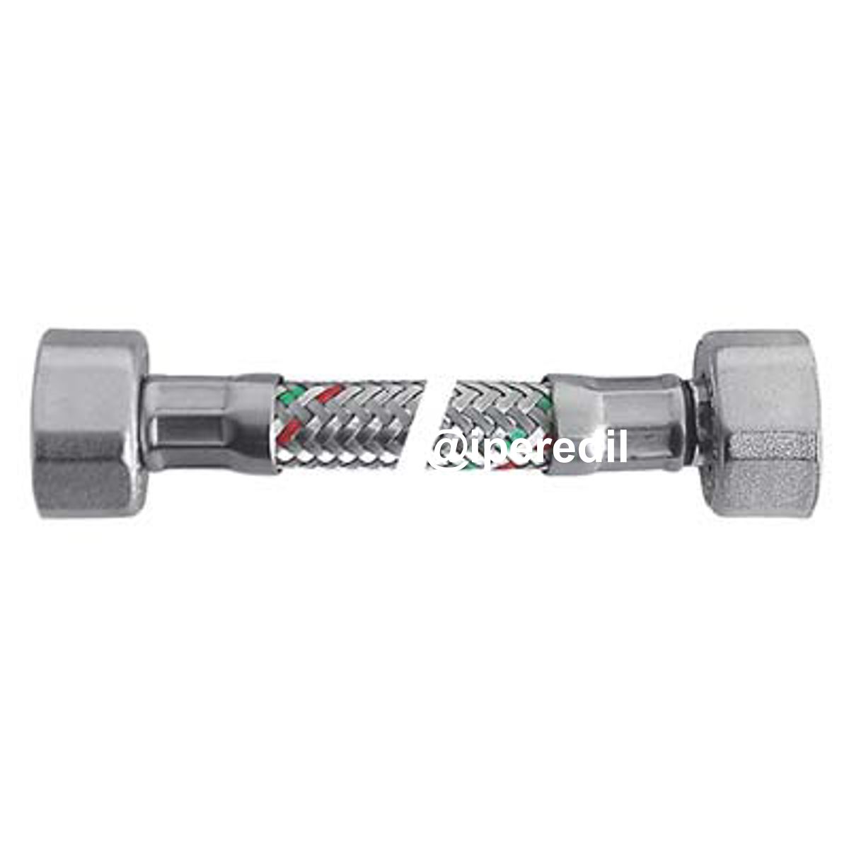 FLESSIBILE FLEXCORE FF PARIGI INOX 304/PE-RT + GUARNIZIONE 1/2FF CM 60 - 07765045