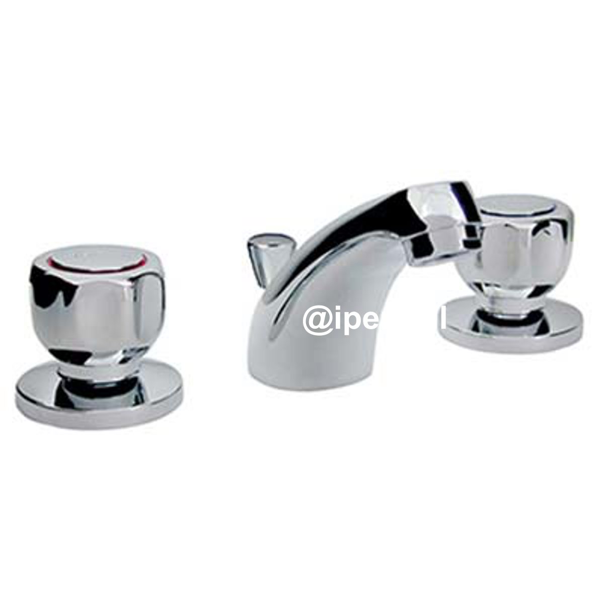BATTERIA LAVABO SCUDETTO 28 CROLLA OTTONE CROMATO + PILETTA 1"1/4 - 07780001