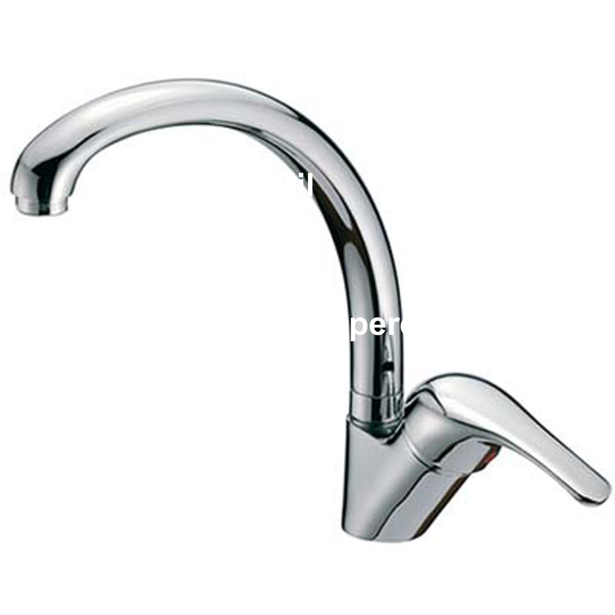 MISCELATORE LAVELLO CANNA ALTA CROLLA OTTONE CROMATO - 07780035