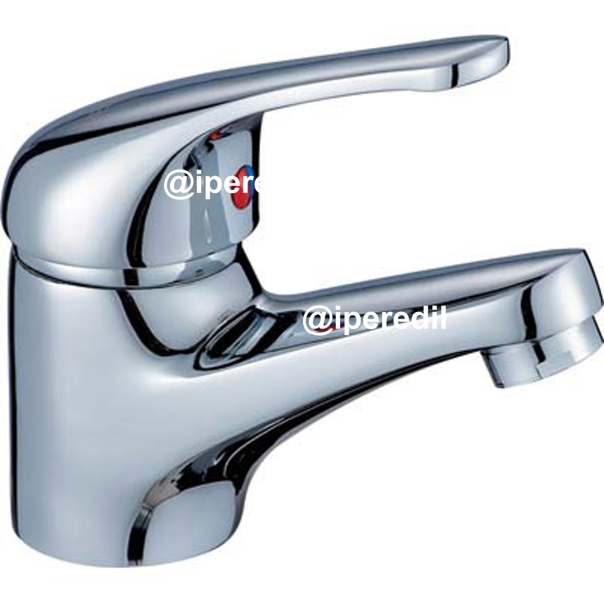 MISCELATORE LAVABO SIRIO H23 CROLLA OTTONE CROMATO + PILETTA 1"1/4 - 07780041