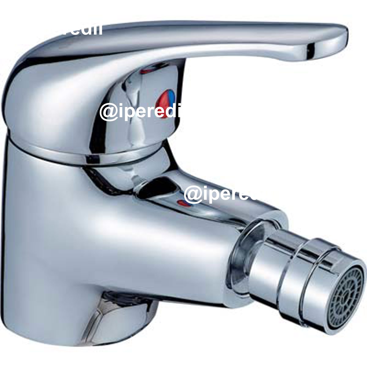 MISCELATORE BIDET SIRIO H23 CROLLA OTTONE CROMATO + PILETTA 1"1/4 - 07780042