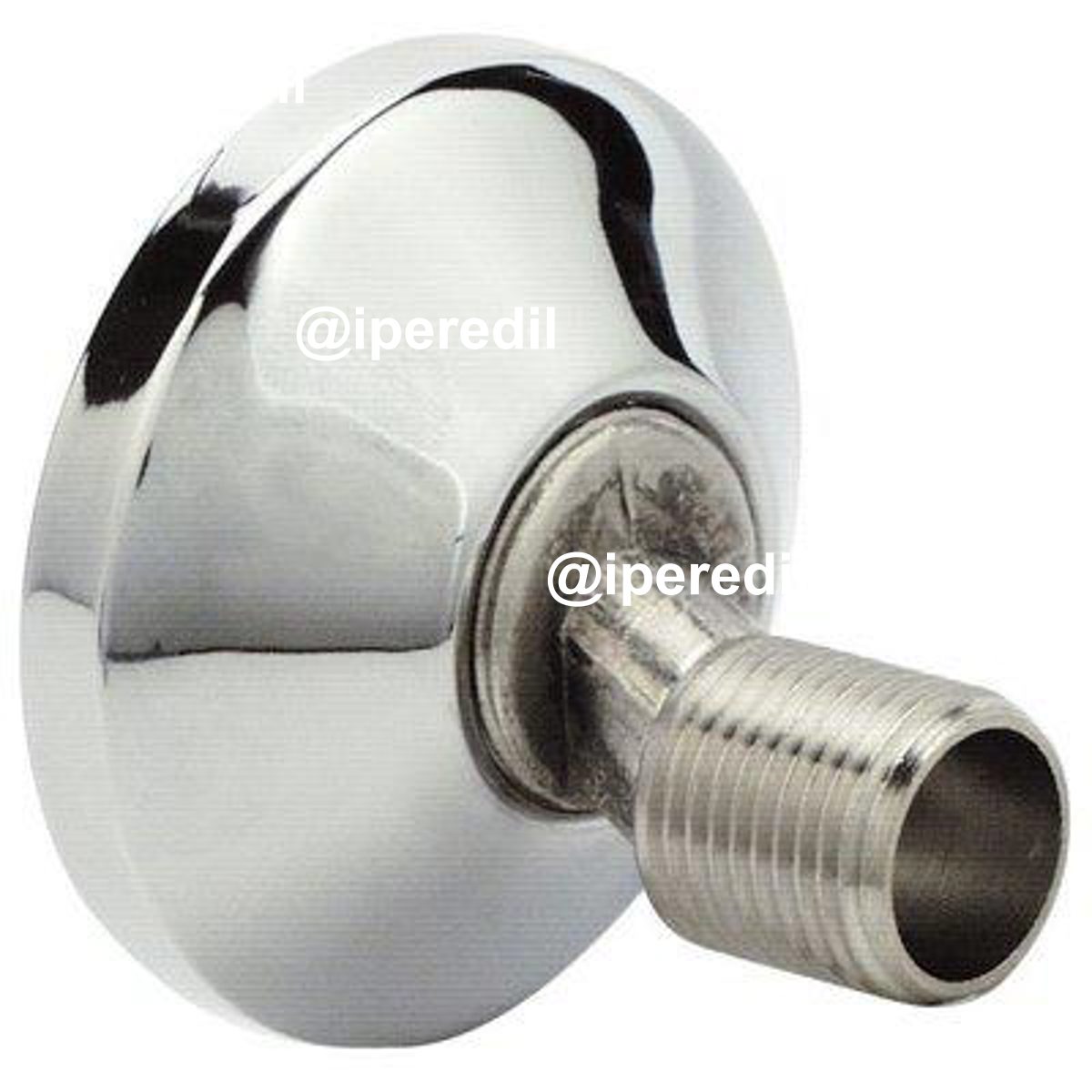 ECCENTRICO X RUBINETTO + ROSETTA OTTONE CROMATO 1/2MX3/4M - 07780092