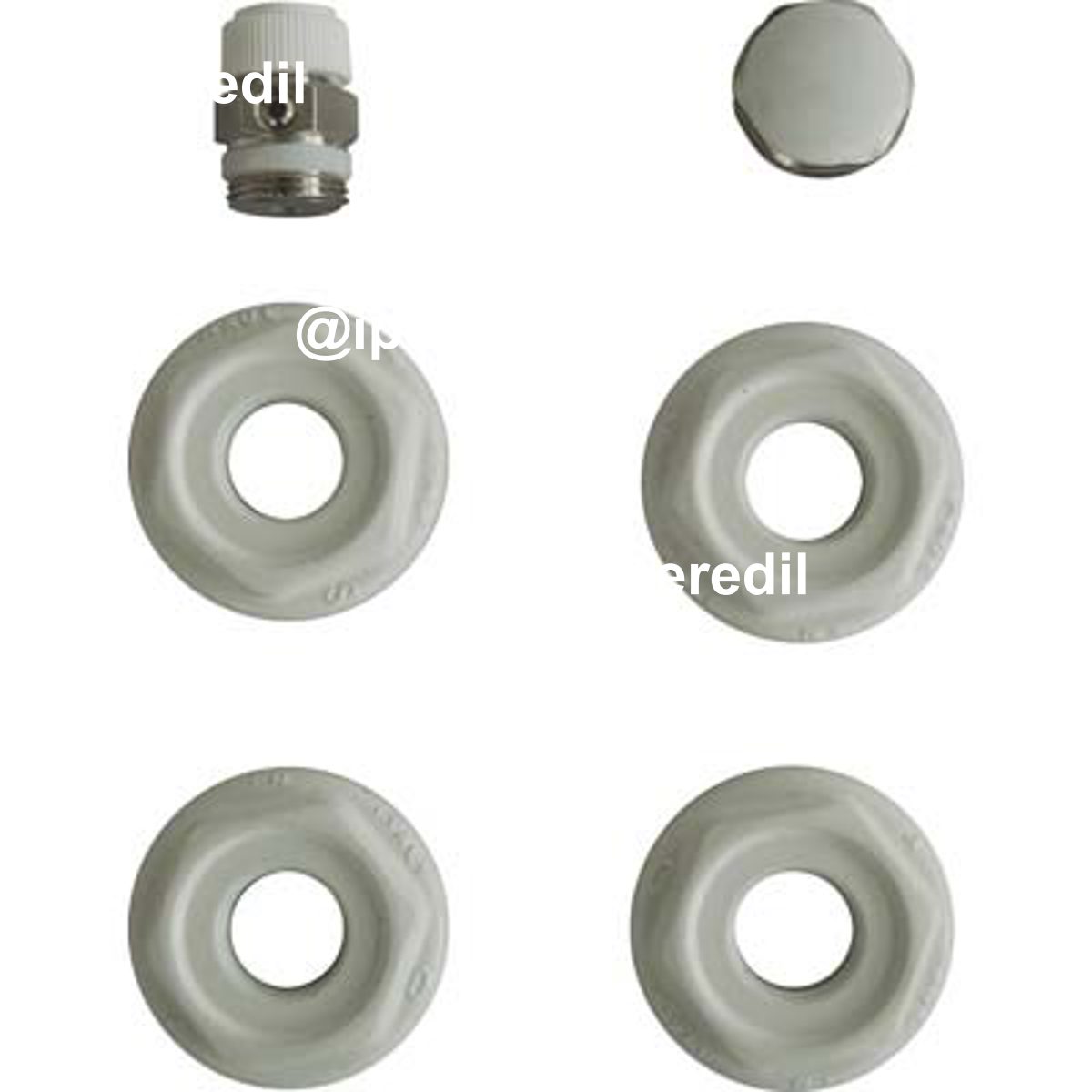 KIT MONTAGGIO RADIATORE 4 RIDUZIONI + TAPPO + VALVOLA SFIATO