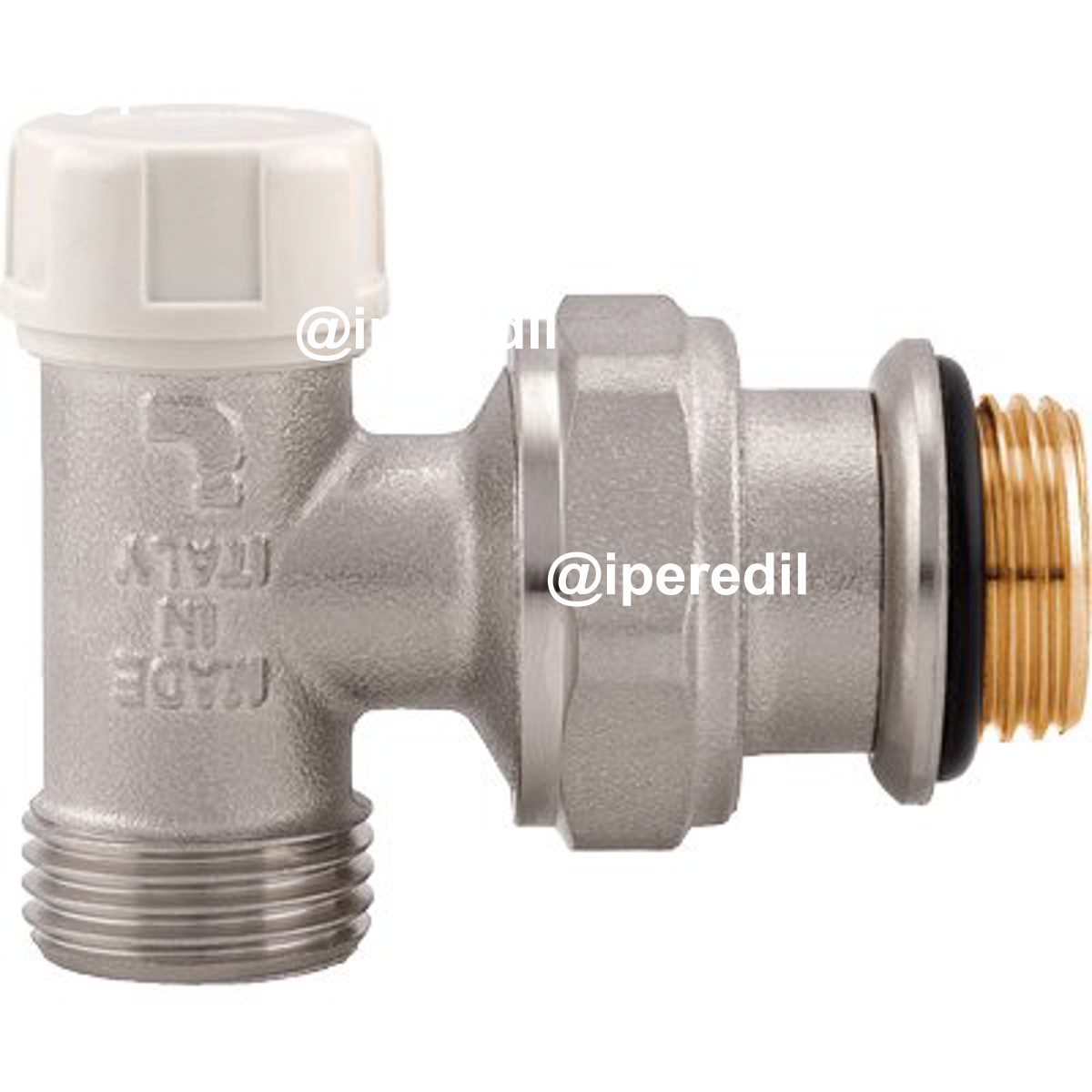 DETENTORE ANGOLARE X RADIATORE 397S ITAP OTTONE NICHELATO 3/8M