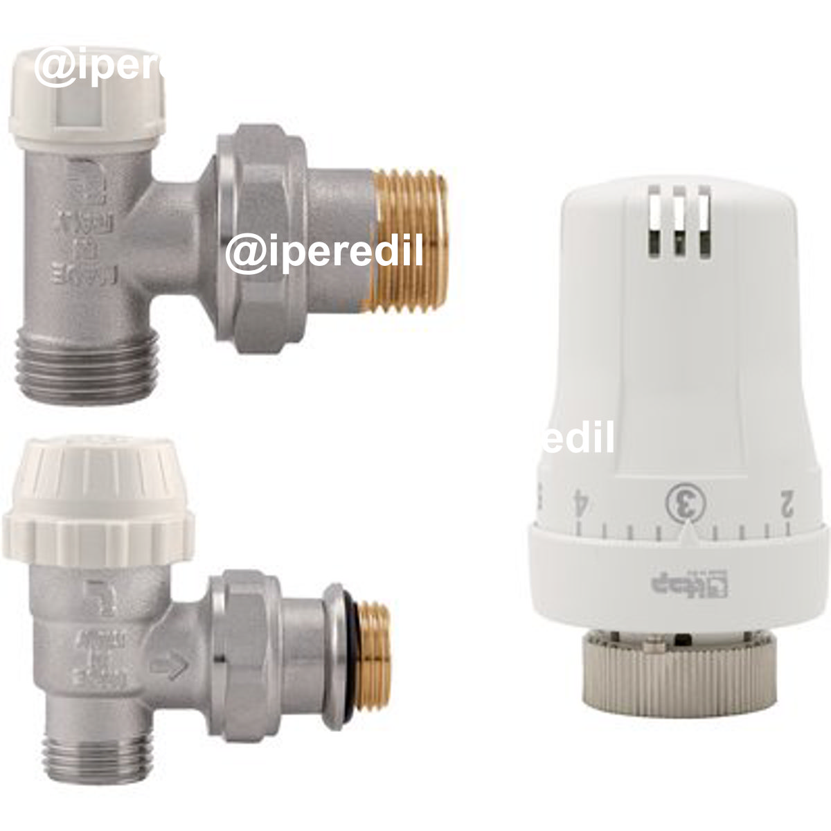 KIT TERMOSTATICO VALVOLA + DETENTORE 995 ITAP CF=PZ 3