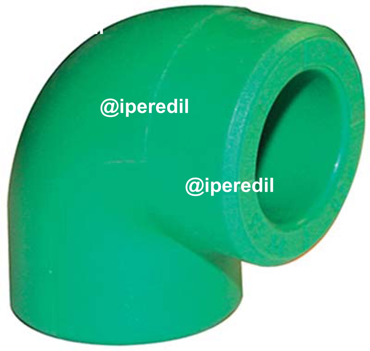 GOMITO PPR A SALDARE 90° VERDE MM 20 - 07801019