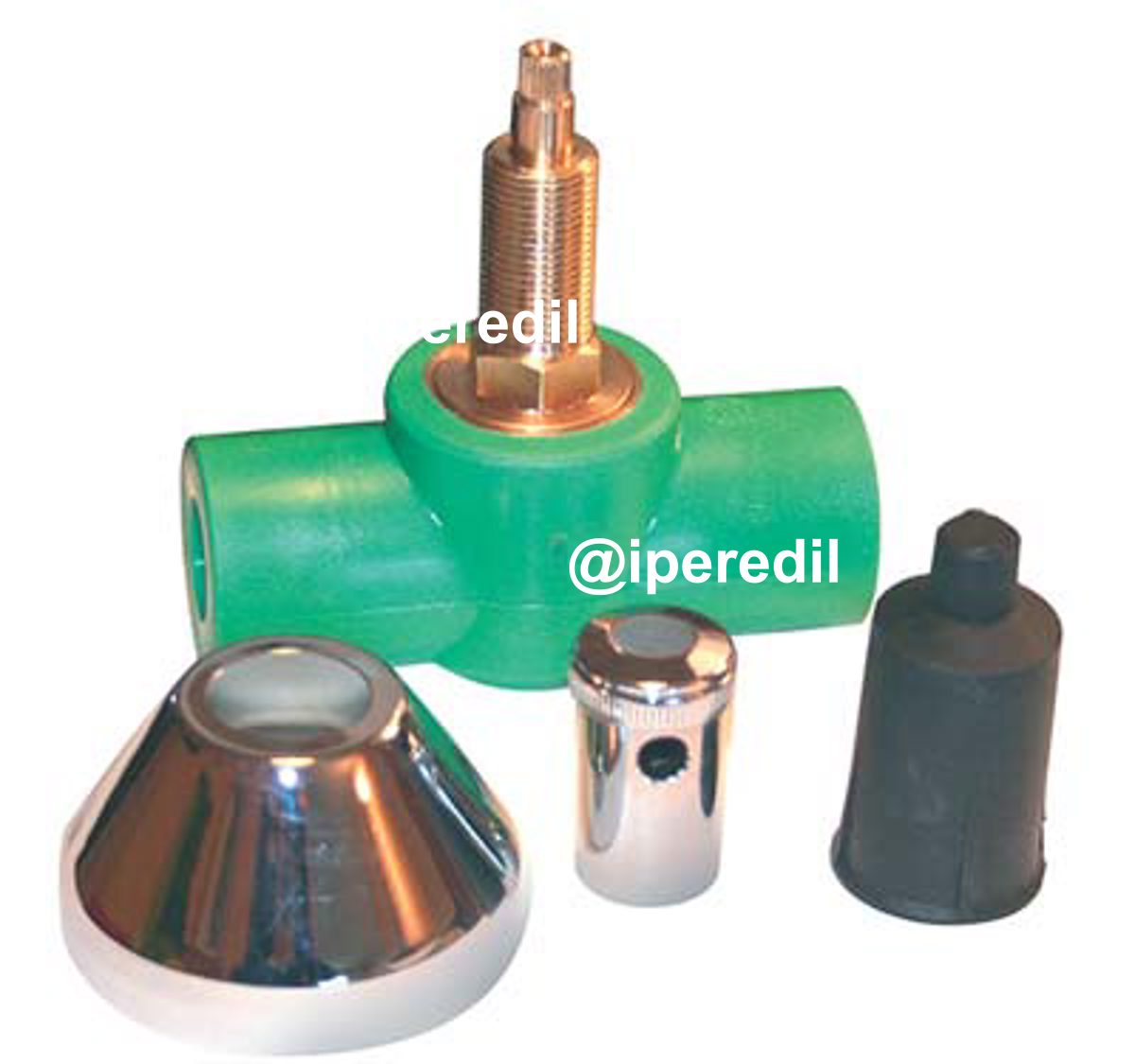 RUBINETTO ARRESTO PPR A SALDARE VERDE MM 20 - 07801106