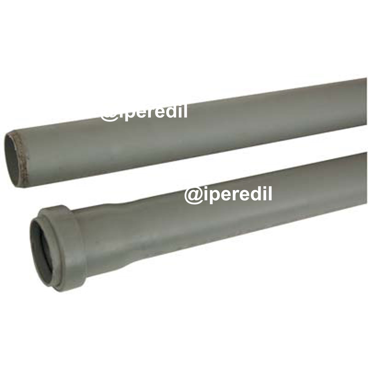 TUBO SCARICO IDRICO AD INNESTO 1 BICCHIERE PP GRIGIO MM 40 CM 50