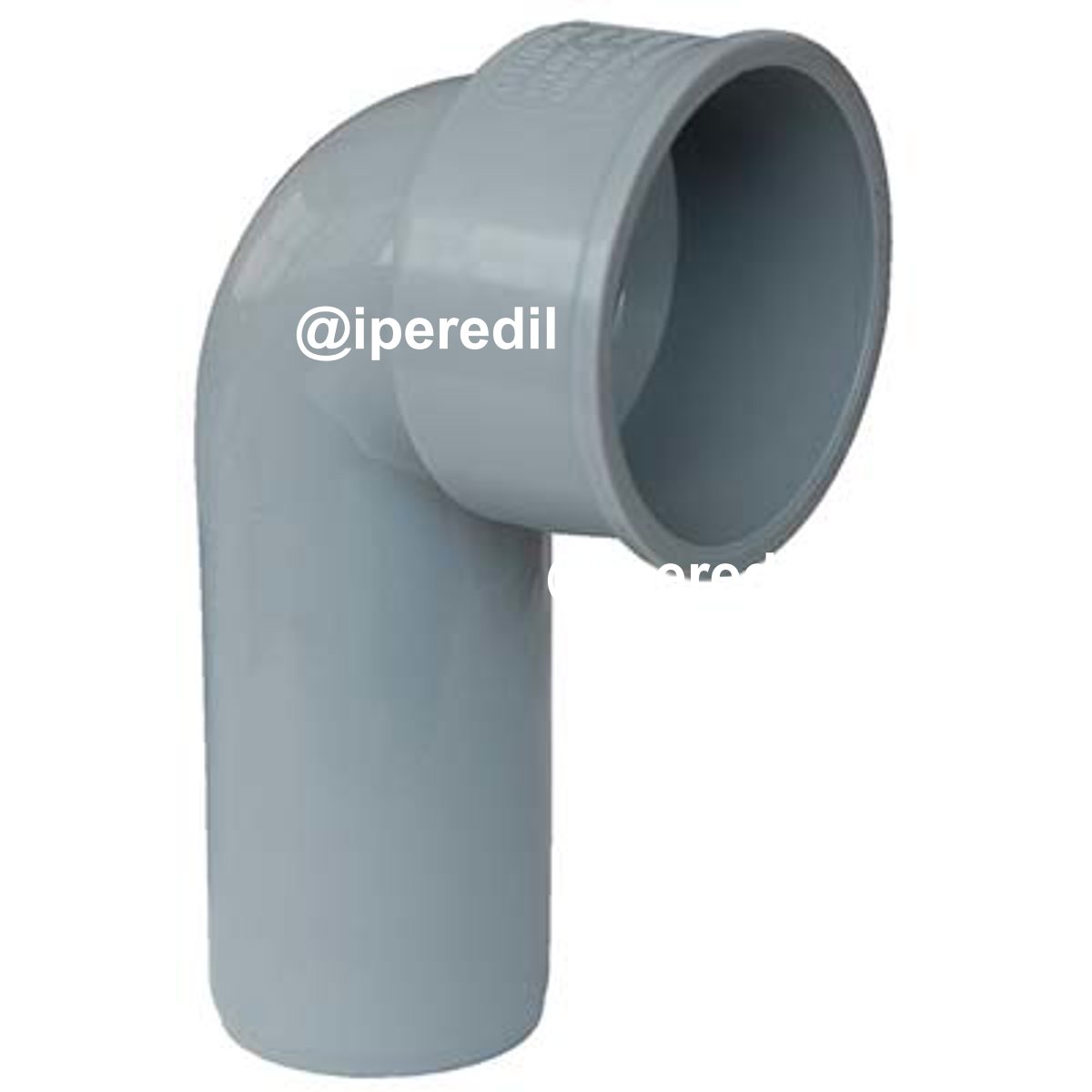 CURVA TECNICA SCARICO IDRICO AD INNESTO PP GRIGIO MM 40/50