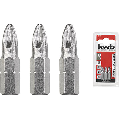 INSERTO CROCE POZIDRIV X AVVITATORE KWB PZXMM 3X25 CF=PZ 3