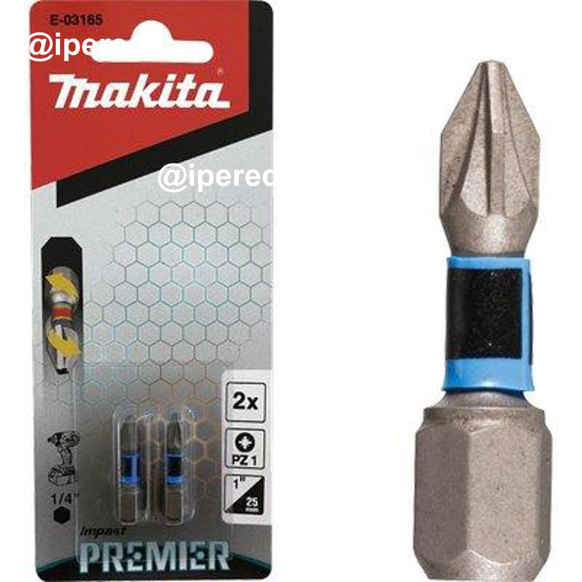 INSERTO CROCE POZIDRIV X AVVITATORE IMPULSI MAKITA PZXMM 1X25 CF=PZ 2