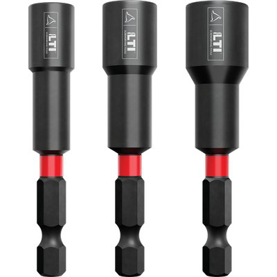 INSERTI A BUSSOLA ESAGONALI X AVVIATORI KRINO MAGNETICI MM8X65 + MM 10X65 + MM 13X65 CF=PZ 3