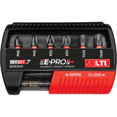 INSERTI + PORTAINSERTO X AVVITATORE KRINO TX 25/30 PH /2/3 PZ /2/3 X MM 25  CF=PZ 7