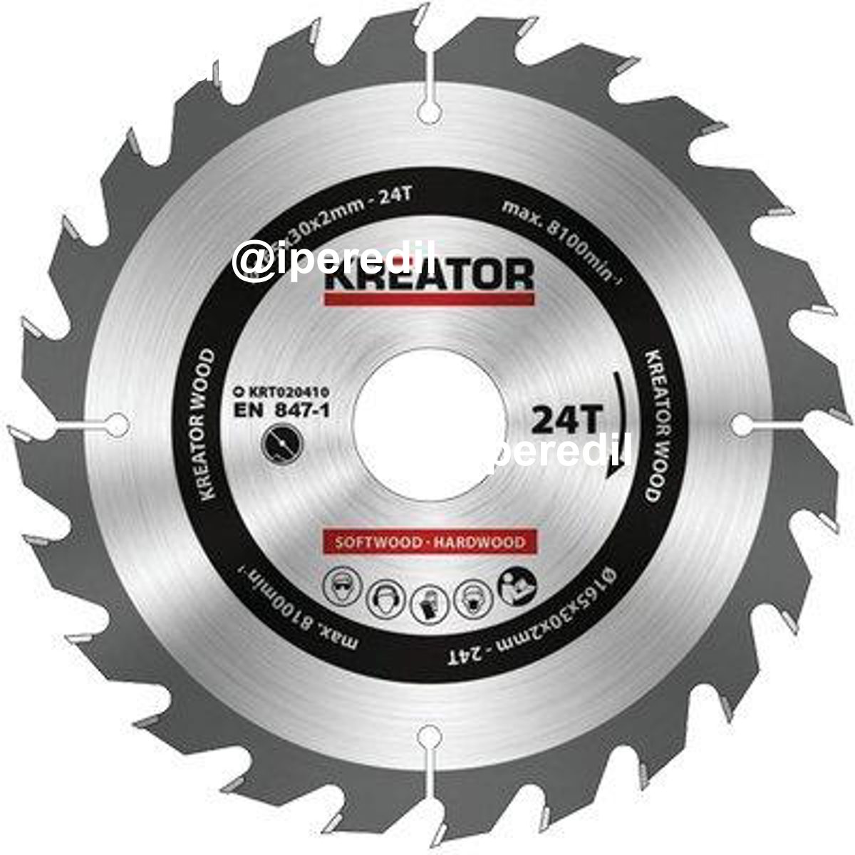 LAMA CIRCOLARE X LEGNO KREATOR MM 165X30 DENTI 24 - 07948360