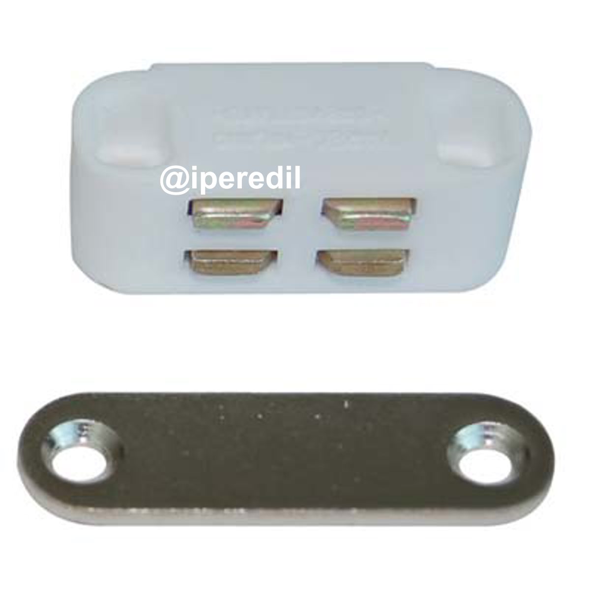 CRICCHETTO MAGNETICO SPORTELLI UC9 VAREC MM 35 H.MM 12 KG 3 + INCONTRO BIANCO