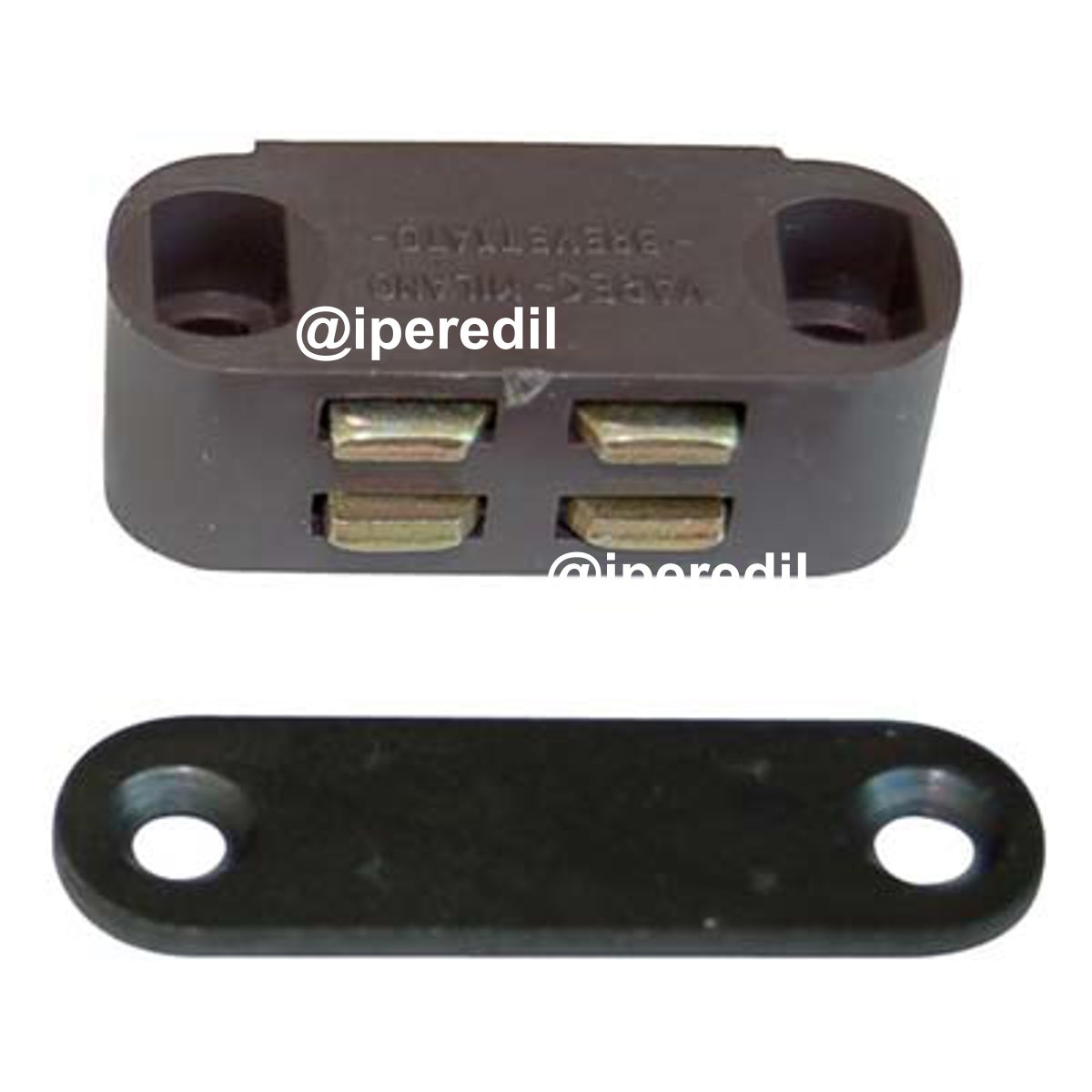 CRICCHETTO MAGNETICO SPORTELLI UC9 VAREC MM 35 H.MM 12 KG 3 + INCONTRO MARRONE