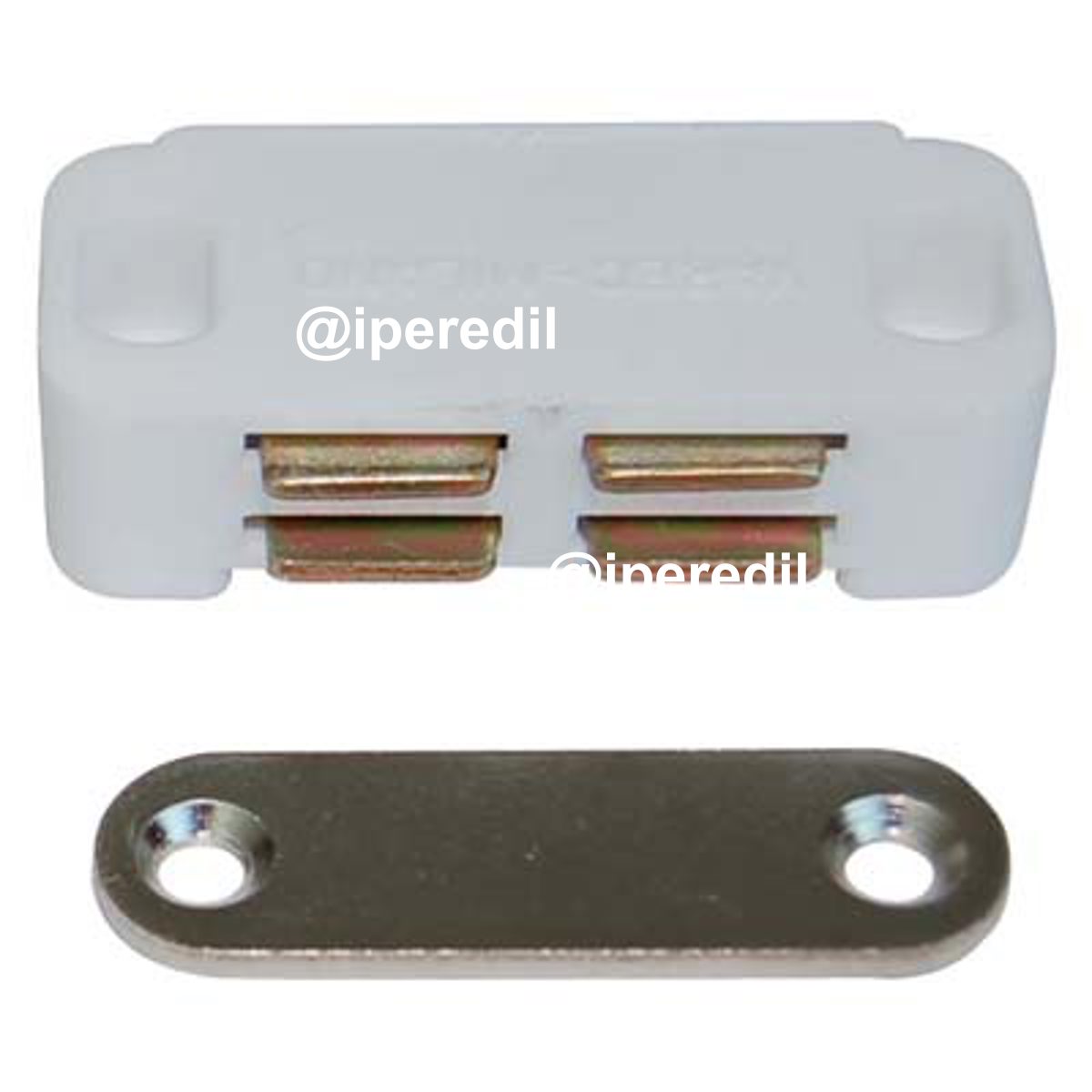 CRICCHETTO MAGNETICO SPORTELLI UCN10 VAREC MM 45 H.MM 19 KG 3,5 + INCONTRO BIANCO