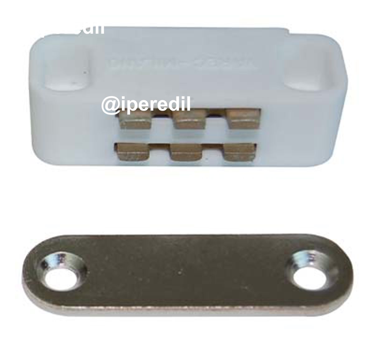 CRICCHETTO MAGNETICO SPORTELLI UC12 VAREC MM 40 H.MM 16 KG 5 + INCONTRO BIANCO