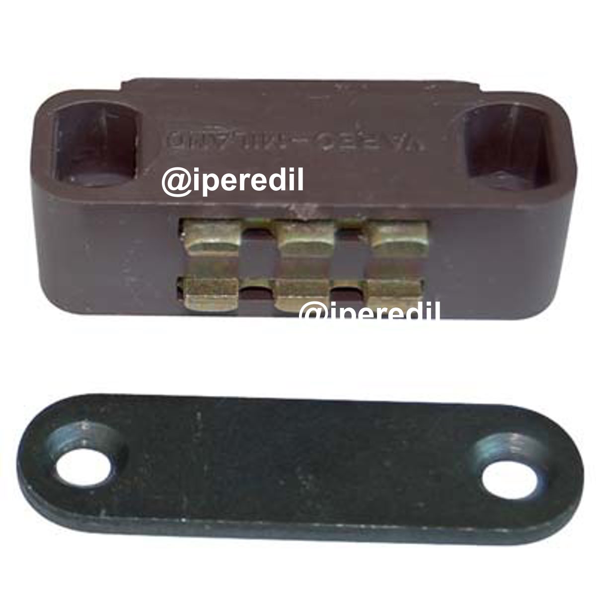 CRICCHETTO MAGNETICO SPORTELLI UC12 VAREC MM 40 H.MM 16 KG 5 + INCONTRO MARRONE