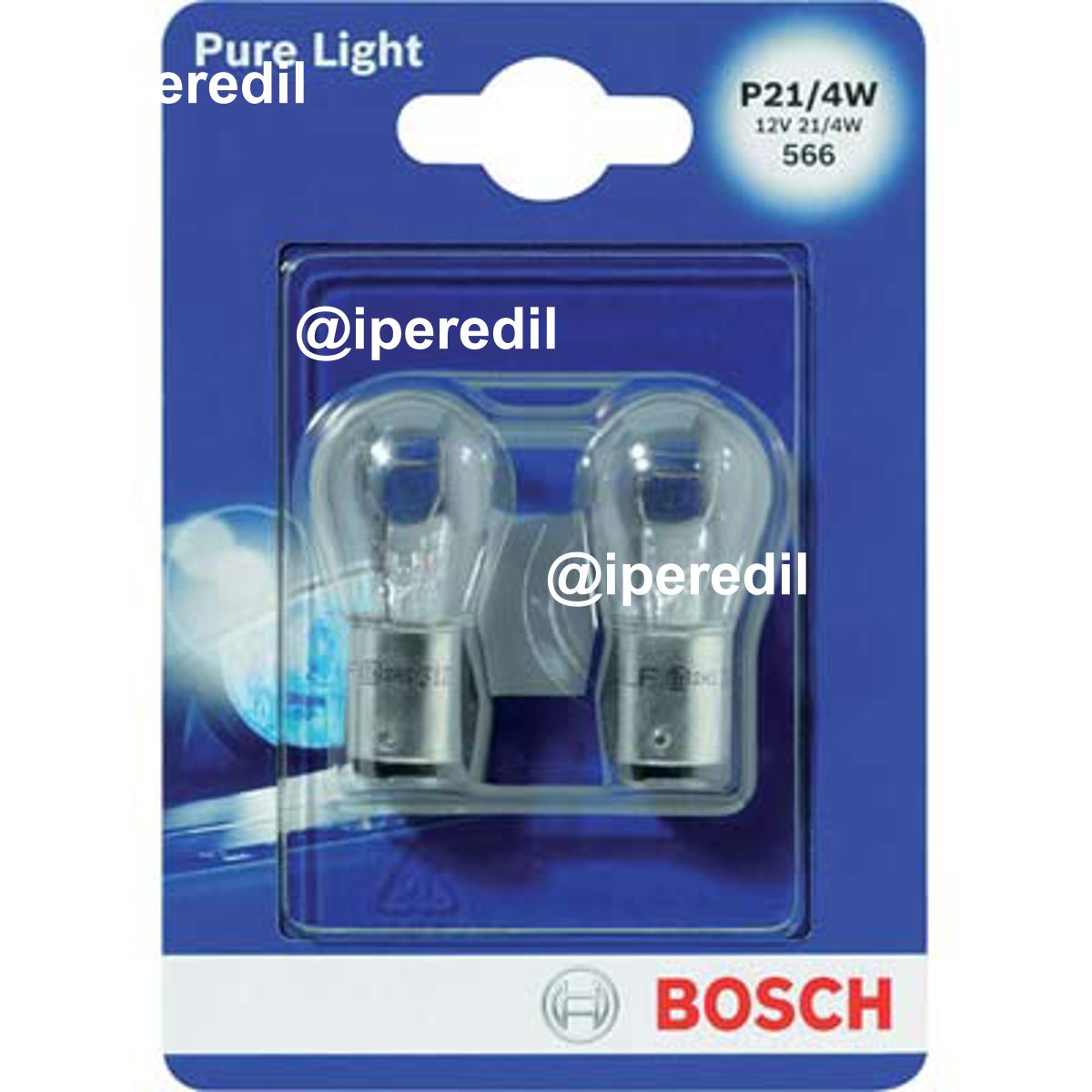 LAMPADA AUTO POSTERIORI PURE LIGHT P21 015 BOSCH INCANDESCENZA VOLT 12 WATT 4 CF=PZ 2