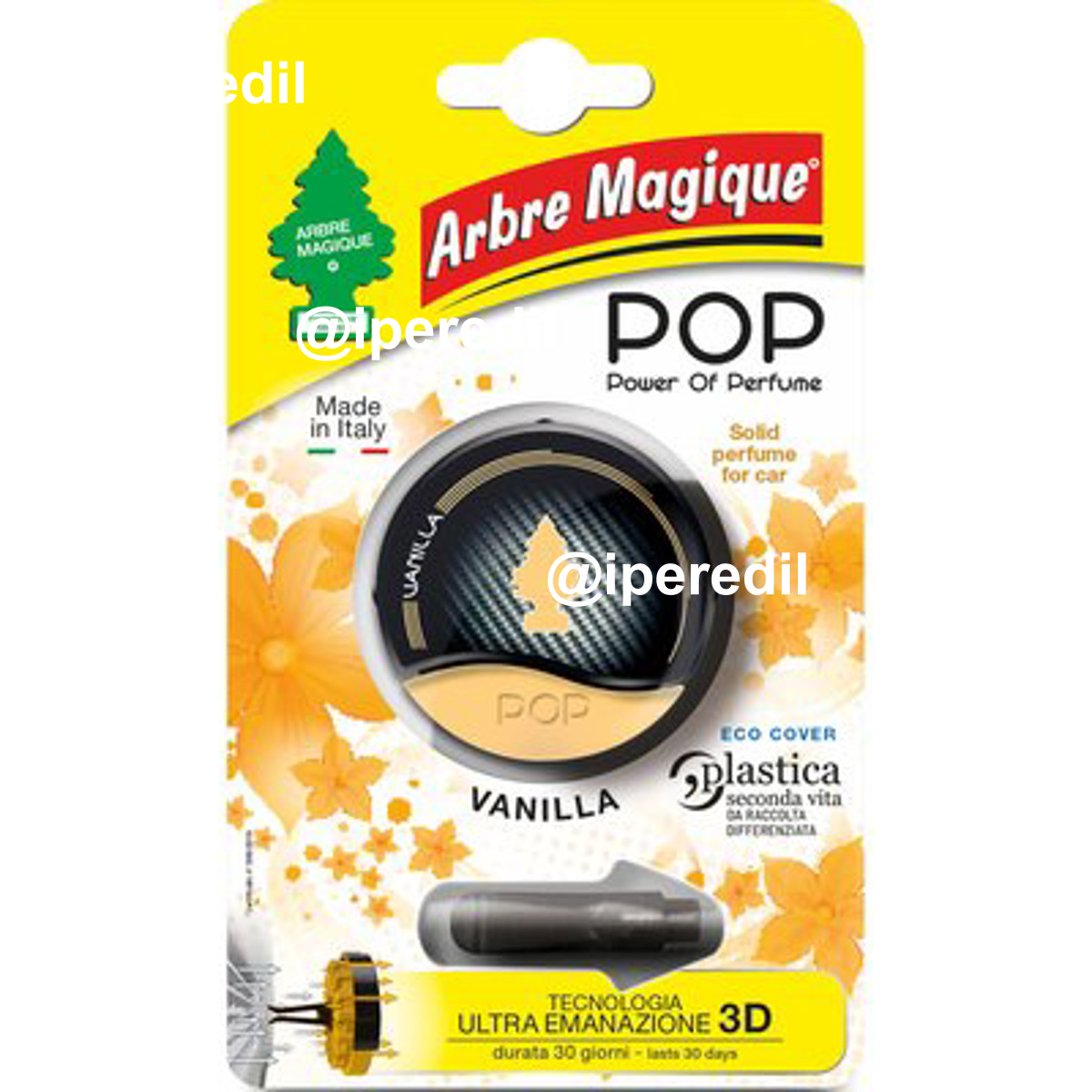 PROFUMATORE AUTO ARBRE MAGIQUE POP VANIGLIA