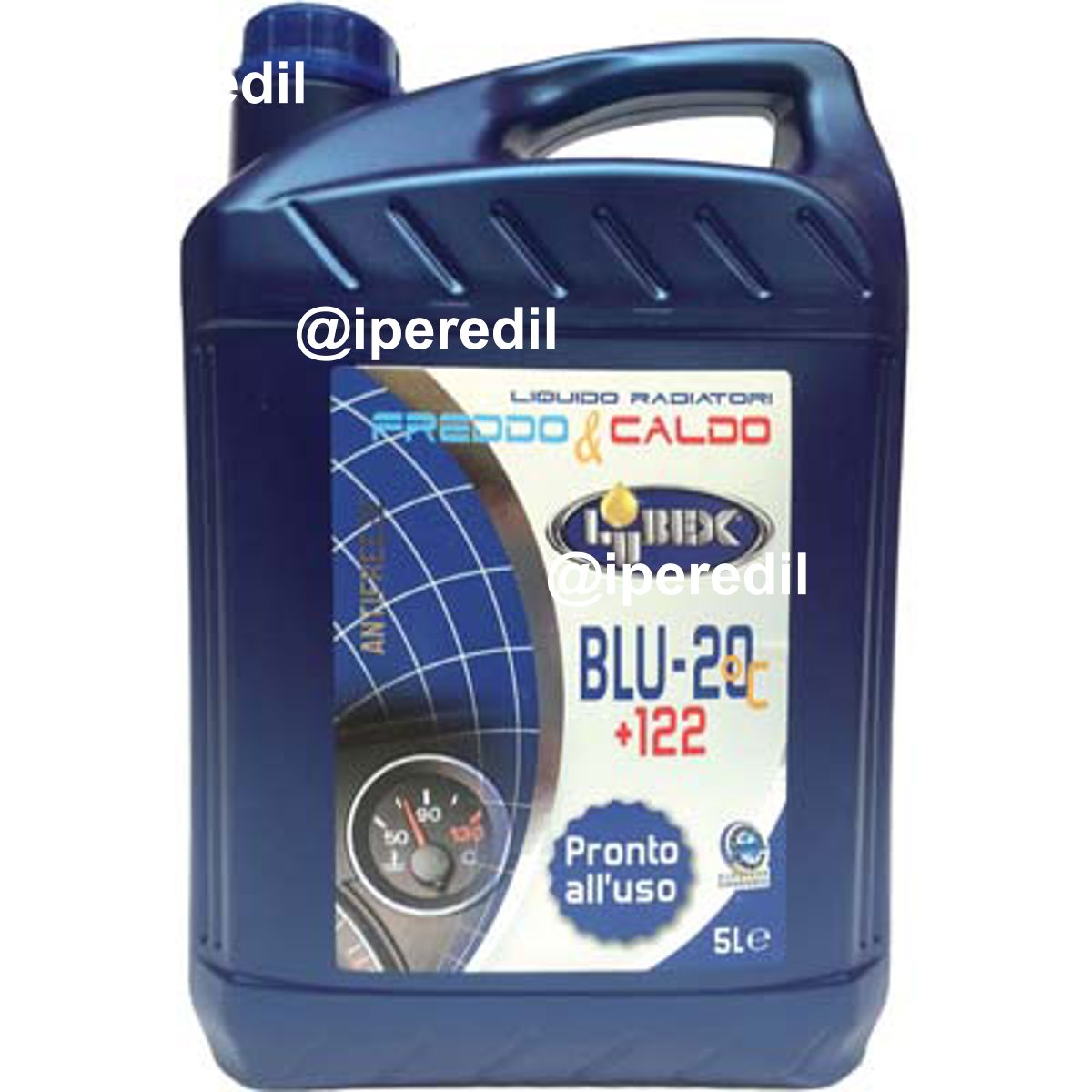 LIQUIDO ANTIGELO X RADIATORE AUTO LUBEX FINO A -20°C LT 5 - 08000686