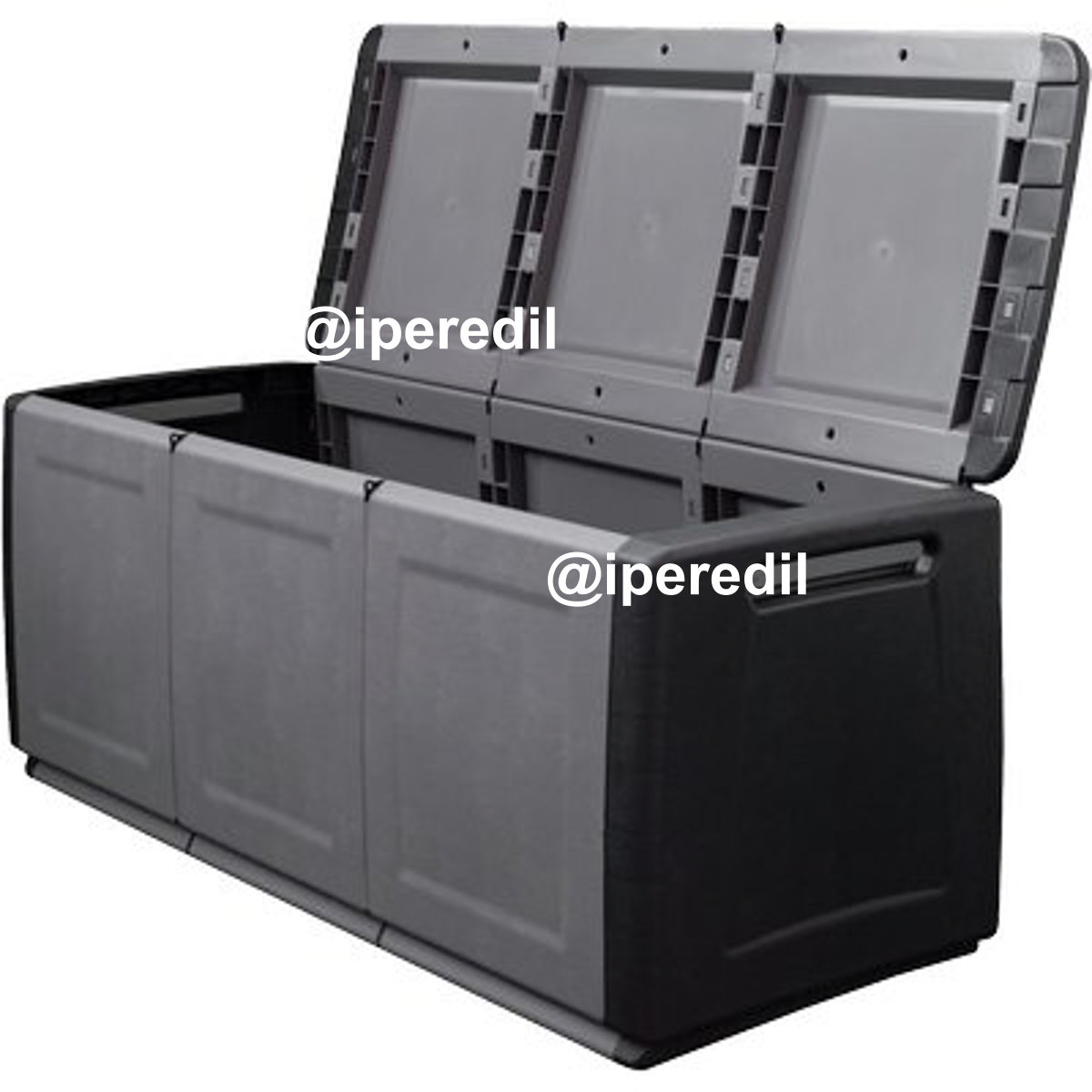 BAULE CUBE PPL ANTRACITE NERO CM 138X53 H.CM 57