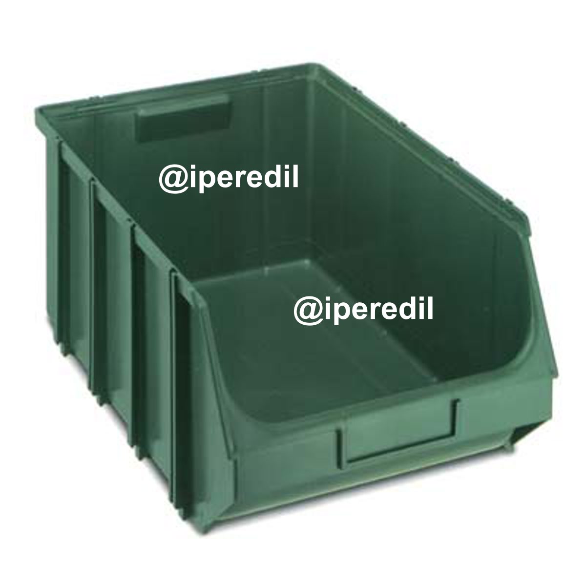 CONTENITORE SOVRAPPONIBILE UNION BOX TERRY PLASTICA + PORTAETICHETTA E MM 307X500 H.MM 190