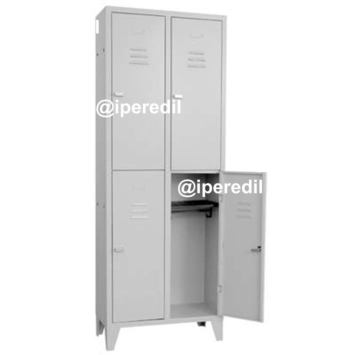 ARMADIO MULTISPOGLIATOIO MONTATO PROMETAL VERN GRIGIO POSTI 4 H.MM 1795 MM 680X500