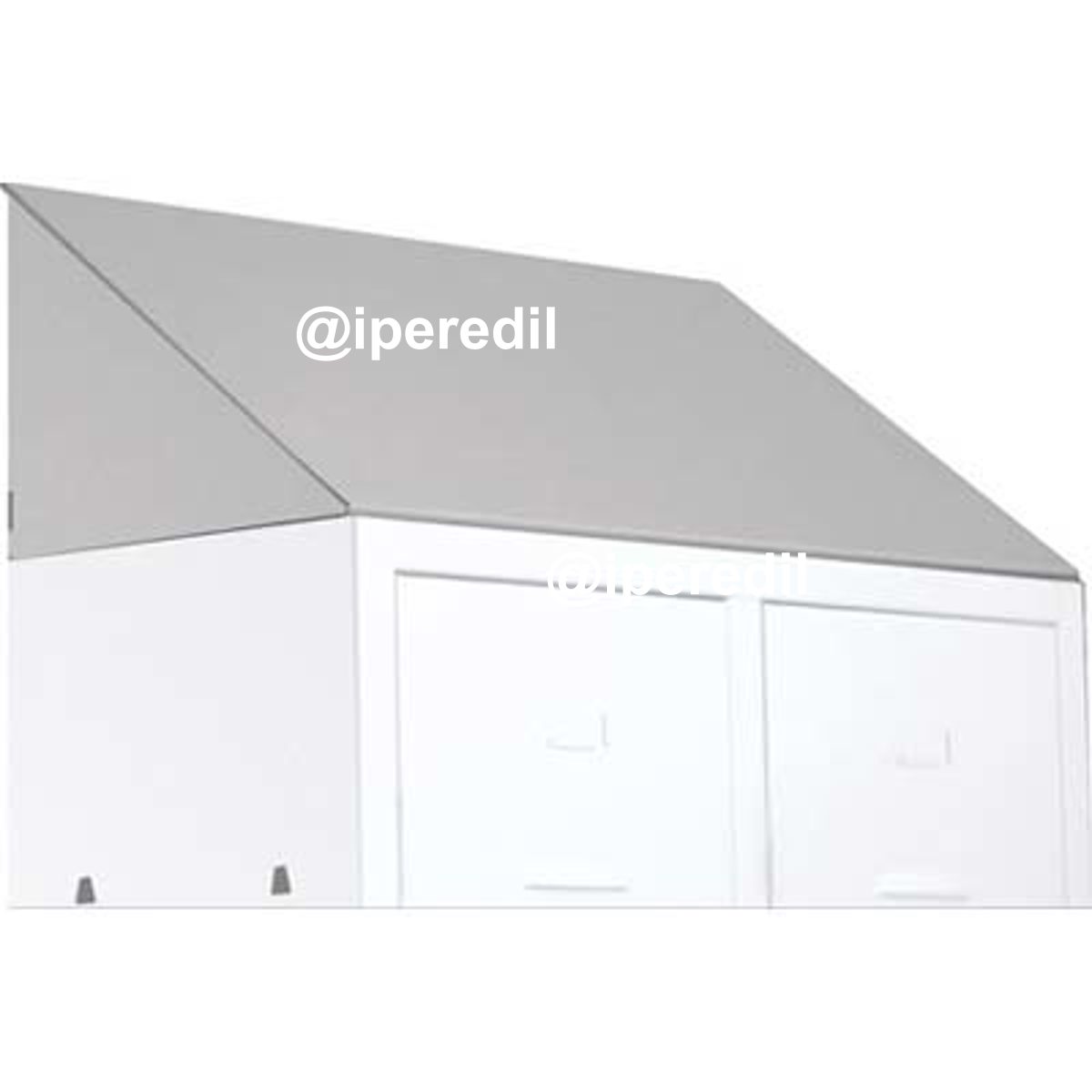 TETTO X ARMADIO SPORCO PULITO INCLINATO PROMETAL VERN GRIGIO POSTI 2 MM 680X350