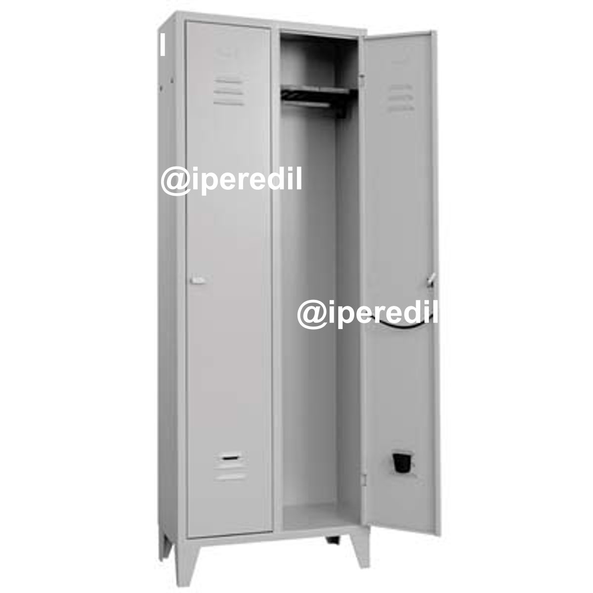 ARMADIO SPOGLIATOIO MONTATO PROMETAL VERN GRIGIO POSTI 2 H.MM 1795 MM 680X350