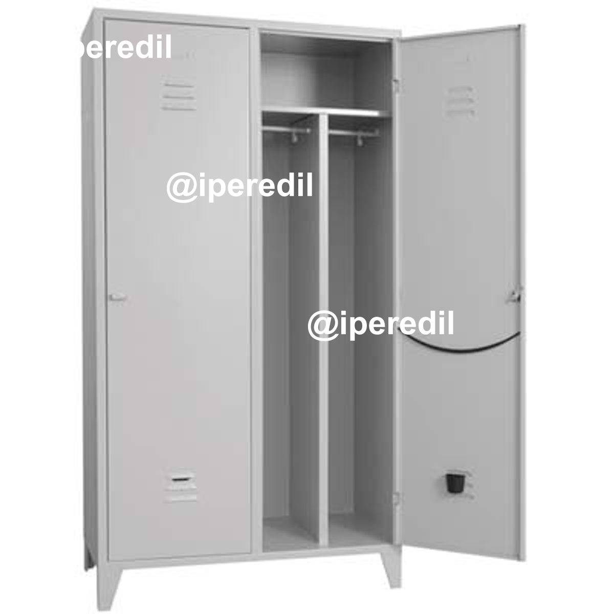 ARMADIO SPORCO PULITO MONTATO PROMETAL VERN GRIGIO POSTI 2 H.MM 1795 MM 680X500