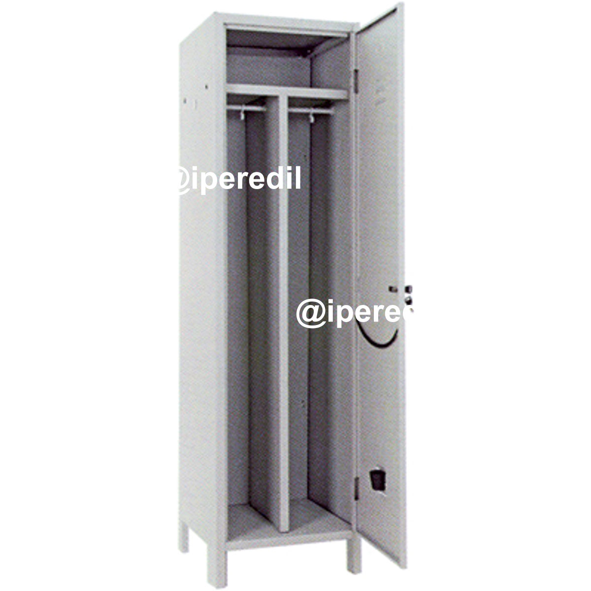 ARMADIO SPORCO PULITO SMONTATO PROMETAL VERN GRIGIO POSTI 1 H.MM 1795 MM 500X500