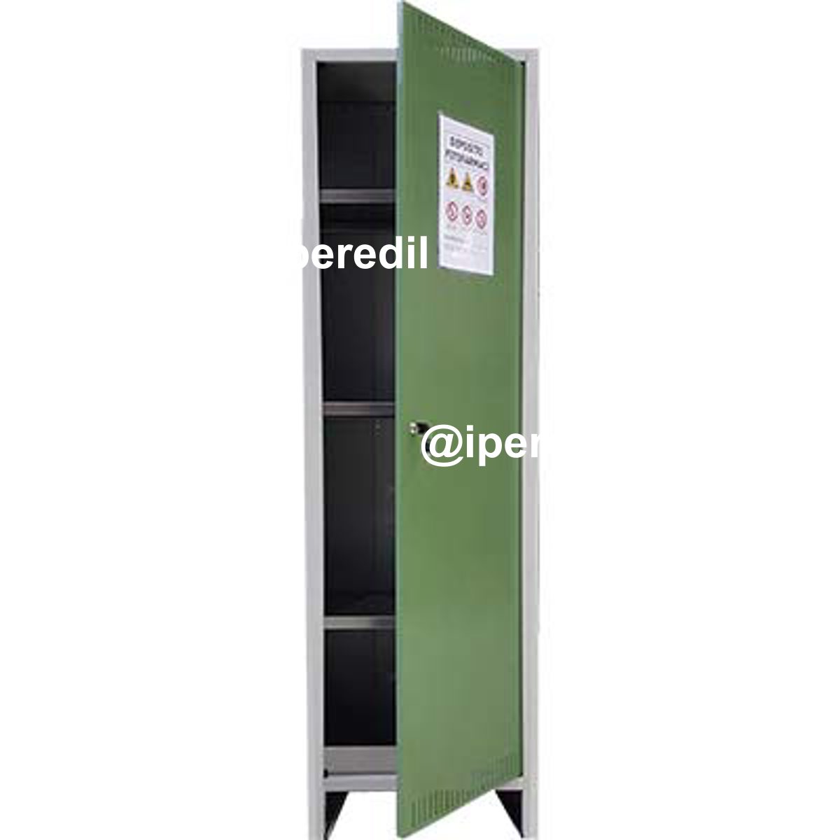 ARMADIO FITOFARMACI SMONTATO PROMETAL VERN GRIGIO/VERDE H.MM 1795 MM 500X400 - 08130552