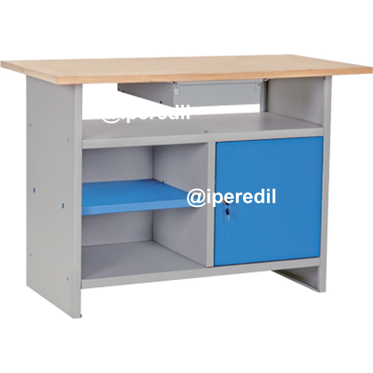 BANCO DA LAVORO SMONTATO PROMETAL PIANO LEGNO H.MM 840 MM 1200X600 - 08130595