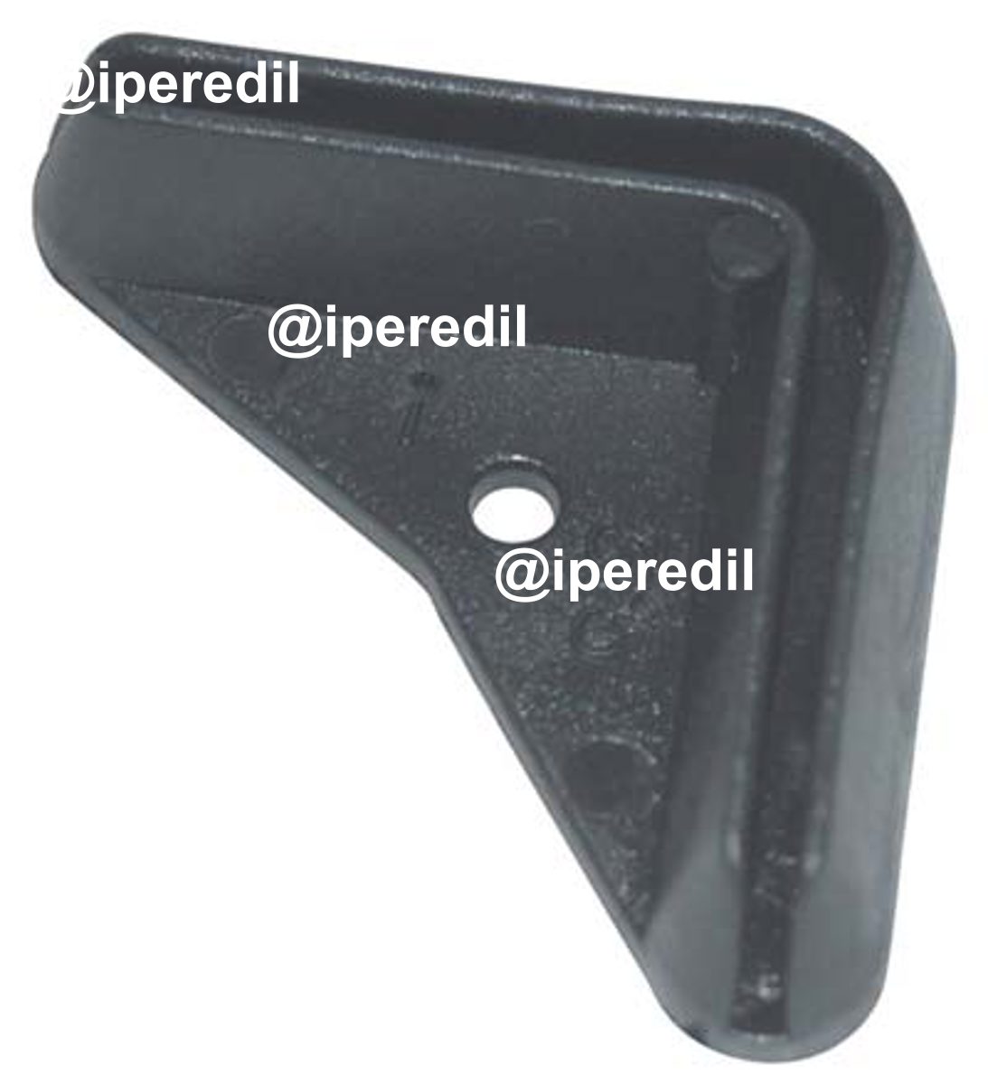 PUNTALE X ASTA METALLICA PE NERO MM 35X35 AMBIDESTRO